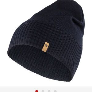 Fjallraven Kids Navy Beanie Hat